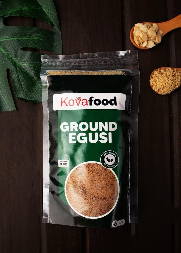 Kovafood Ground Egusi, Egusi Powder, Ground Melon Seeds, 9 Oz