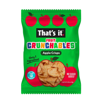 That'S It. Fruit Crunchables (15 Pack) Apple Crisps Healthy Snacks For Kids, Plant-Based, Non-Gmo, Gluten-Free, No Sugar Added -