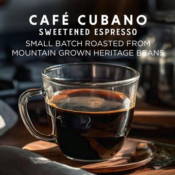 Oriente Dark Roast Cuban Coffee Pods, 18 Ct. | Cafe Cubano | Sweetened Espresso | 100% Arabica Dark Roast Coffee | Solar Energy