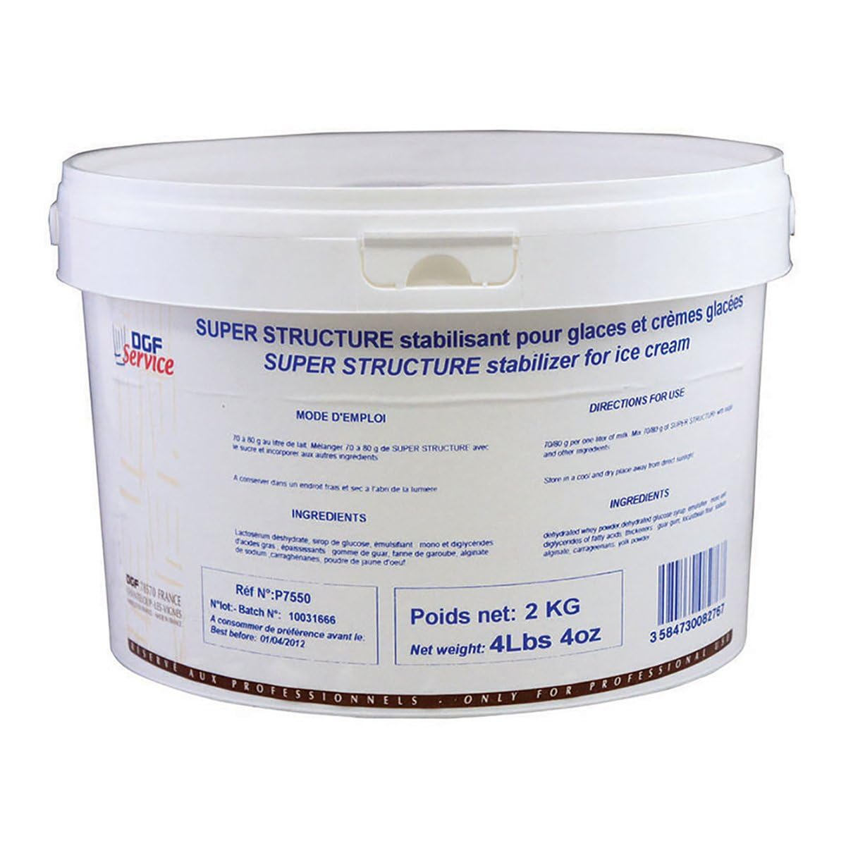 DGF Superstructure Ice Cream Stabilizer - 4.4 Lb (2 Kg)