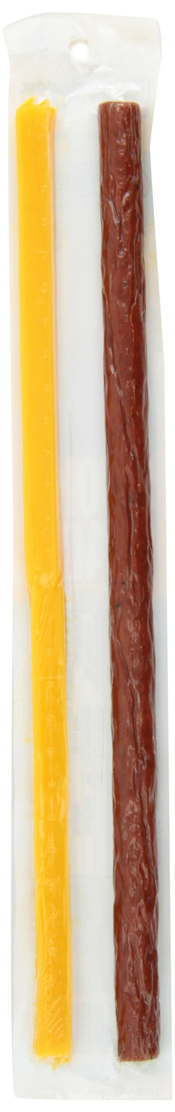 Old Wisconsin Smoke Stack Beef Sausage & Cheddar Cheese, 2.5 Ounce Sticks (Pack of 18)