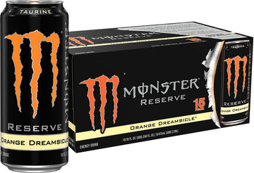 Monster Energy Reserve Orange Dreamsicle, Energy Drink, 16 Ounce (Pack Of 15)
