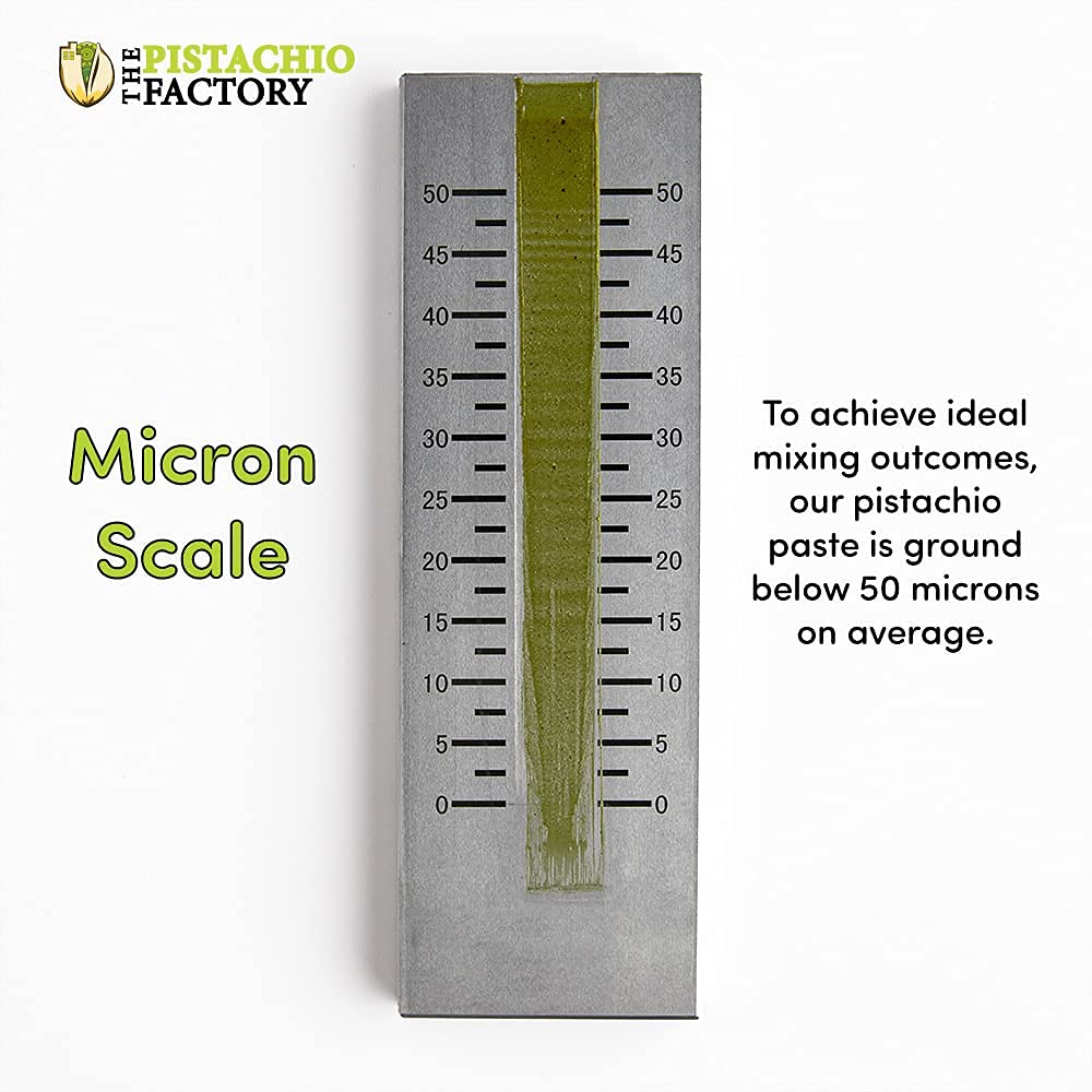 The Pistachio Factory Pistachio Paste - Pastry, Praline, Baking, Cooking, Ice Cream, Gelato, Desert, Macaron