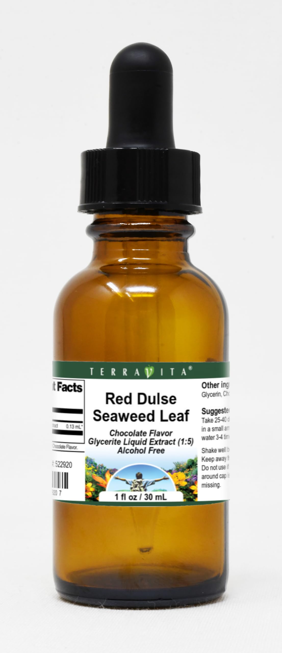 Red Dulse Seaweed Leaf Glycerite Liquid Extract (1:5) - Chocolate Flavored (1 oz, ZIN: 522920)