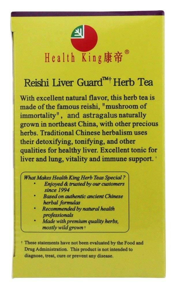 Health King Reishi Liver Guard Herb Tea - 20 Tea Bags