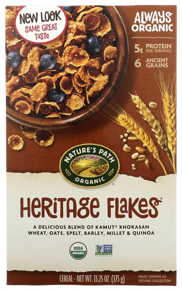 Natures Path Organic Heritage Heirloom? Whole Grain Flake Cereal - 13.25 oz - 2 pc