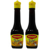 Jugo Maggi Seasoning Sauces Lot Of Two 3.38 Oz Each Glass Bottles Sealed