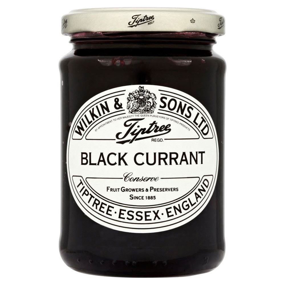 Tiptree Black Currant Preserve, Kosher, Non-GMO, 12 Ounce (Pack of 6)