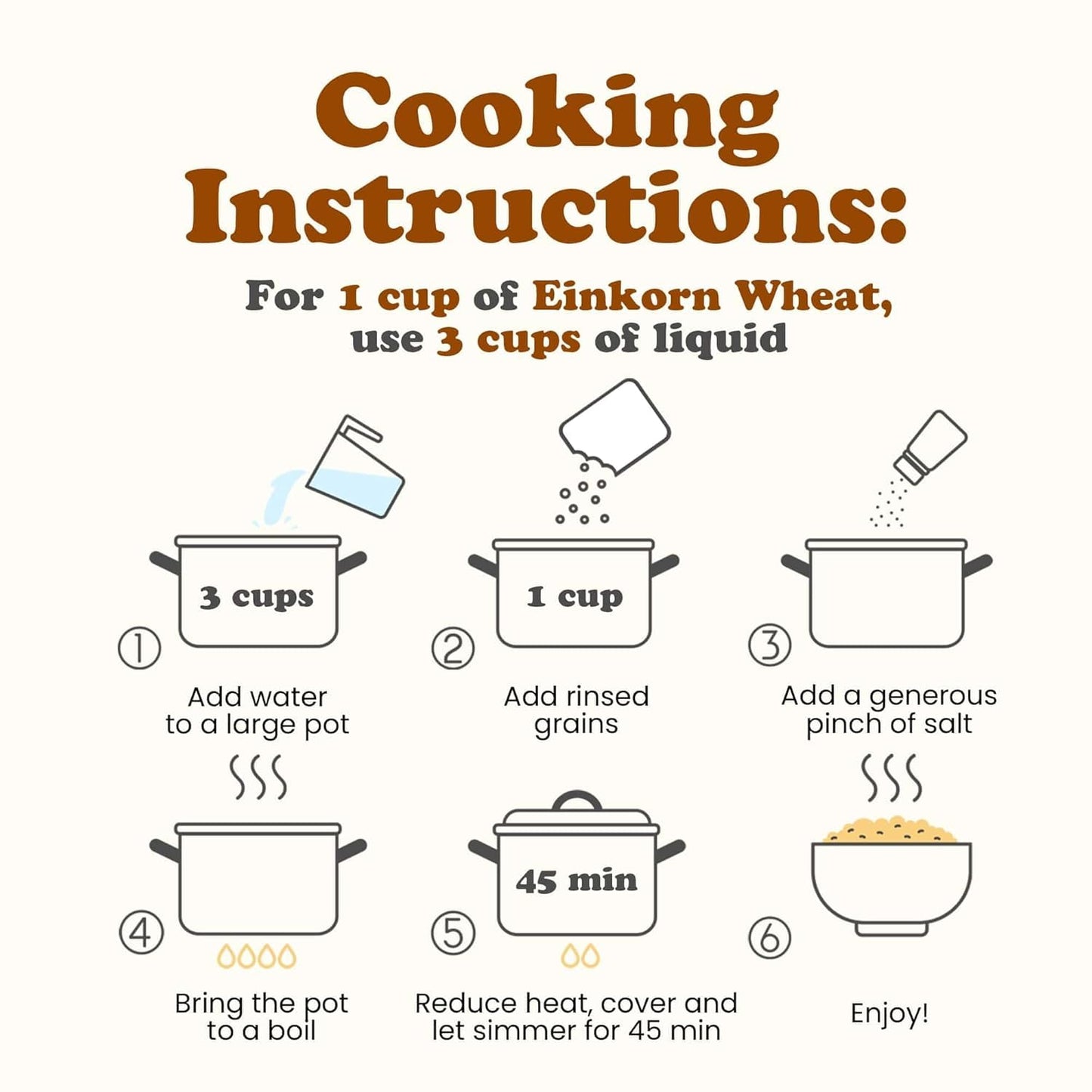 Food To Live - Organic Einkorn Wheat Berries, 1 Pound - Non-Gmo, Good Source Of Protein, Fiber, And Vitamins. Low-Glycemic Index