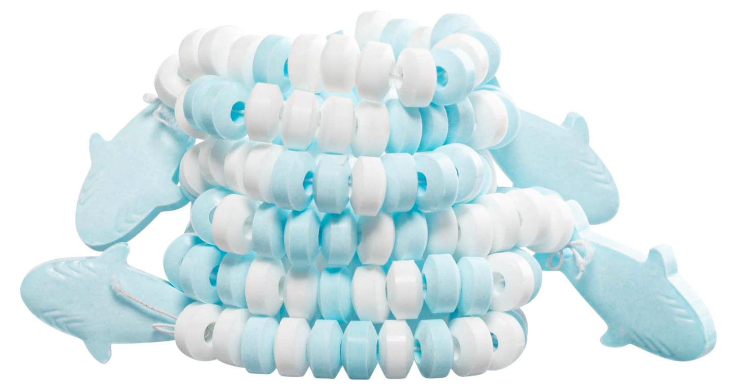 4YoreElves Shark Candy Bracelets, Bulk Pack of 50, Individually Wrapped, 12.9 x 12.6 x 17.5 cm, Cool Blue, Party F