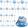 66 Pieces Mini Balloon Cake Topper Cake Decorations Balls Faux Pearl Balls Cake Picks Diy Cake Insert Topper Baking Decoration F