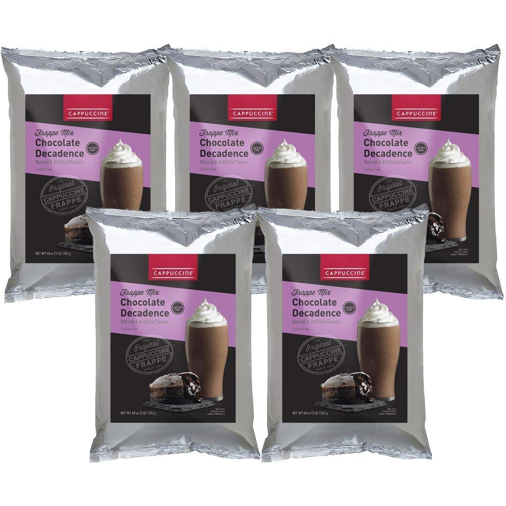 Cappuccine Ice Coffee Frappe Mix - Case Of 5 Bags (Chocolate Decadence)