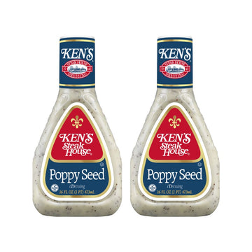 Ken's Steak House Poppy Seed Dressing 16 Fl Oz (Pack of 2)