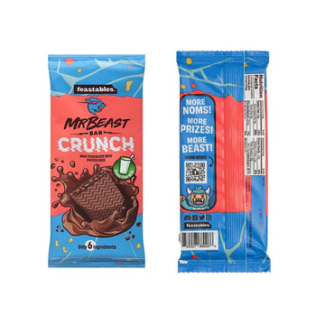 Feastables Mr Beast Chocolate Bars - New Deez Nuts Peanut Butter, New Crunch And Milk Chocolate (3 Pack)