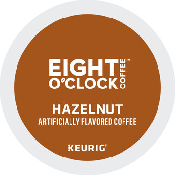 Eight O'Clock Coffee Hazelnut Keurig Single-Serve K-Cup Pods, Medium Roast Coffee, 96 Count (4 Packs Of 24)