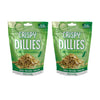 Fresh Gourmet Crispy Dillies, Pickle Flavored Fried Cucumbers 3.5 Ounce (Pack Of 2)