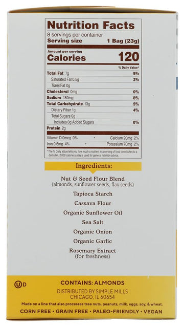 SIMPLE MILLS Fine Ground Sea Salt ers Snack Pack 8ct 0.8 OZ