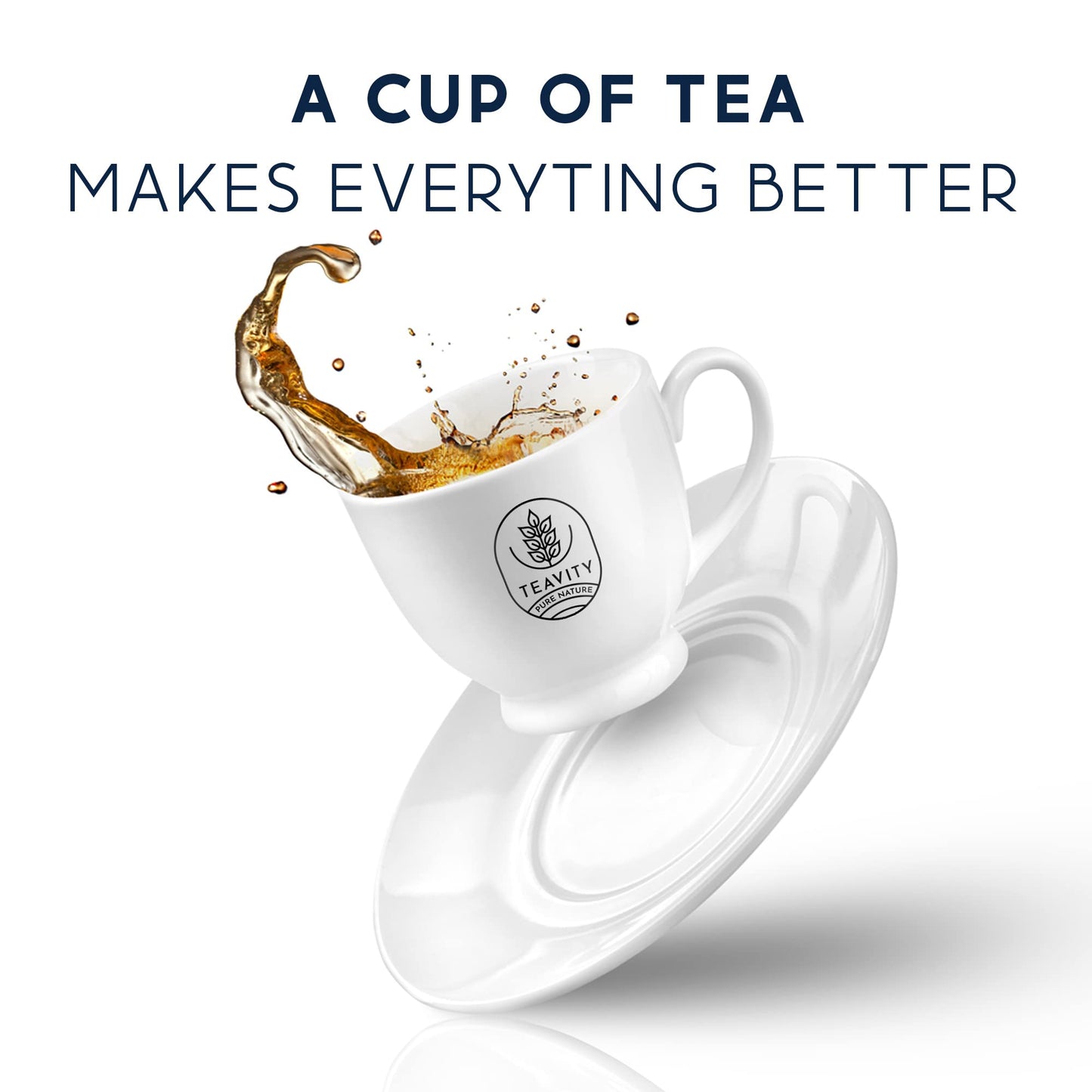 Organic English Breakfast Tea Pods For Keurig - Naturally Caffeinated Unsweetened Black Tea Pods By Teavity (24 Tea Pods)