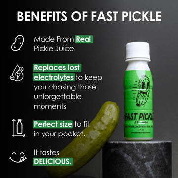 Fast Pickle Pickle Juice Shots - Hydration & Electrolyte Support, 3 Fl Oz, Pack of 24