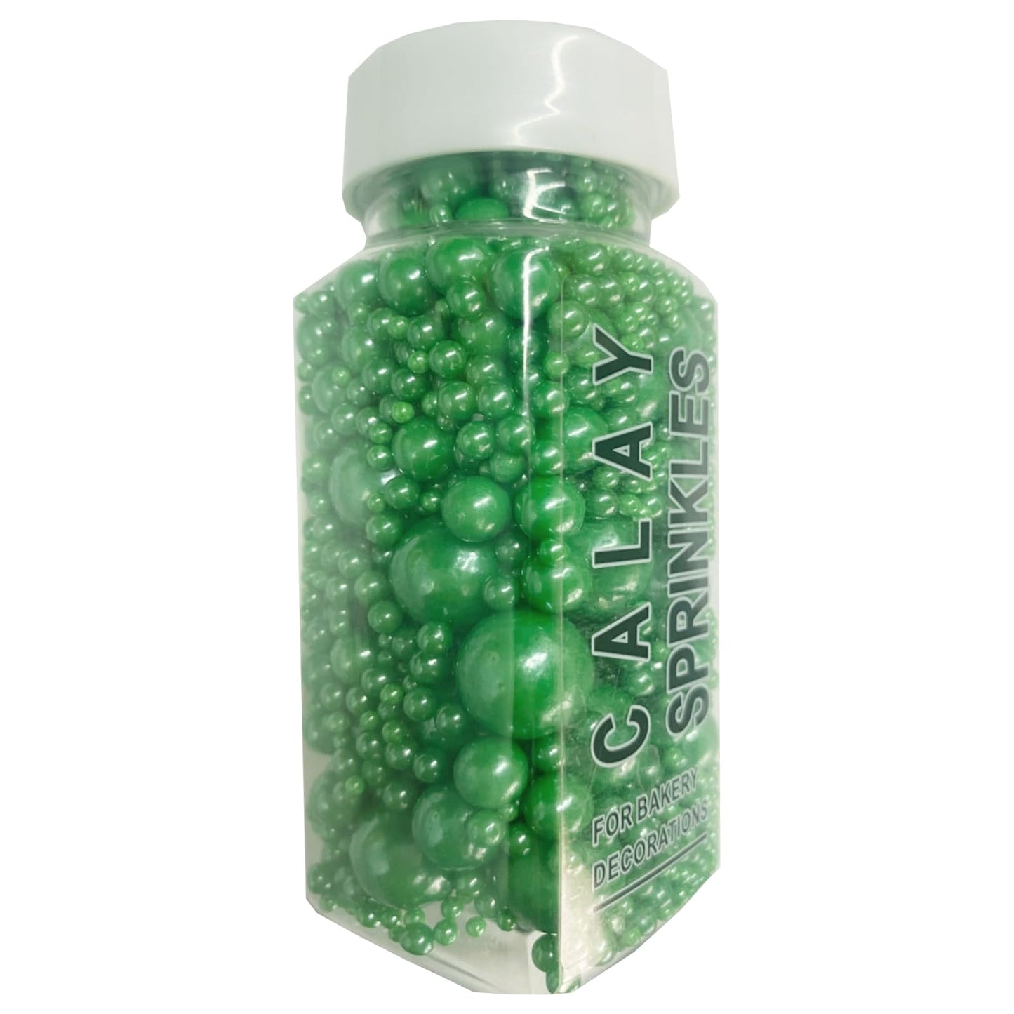 Sentovac Green Pearl Sprinkles Edible Sugar For Cake Decorating Fancy Sprinkles Cake Topper Cupcake Cookie Baking Decorations St Patrick'S Day Halloween Christmas Valentine'S Day Wedding Supplies