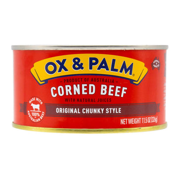 Ox & Palm Corned Beef Original Chunky Style, 11.5 Ounce (Pack Of 12)