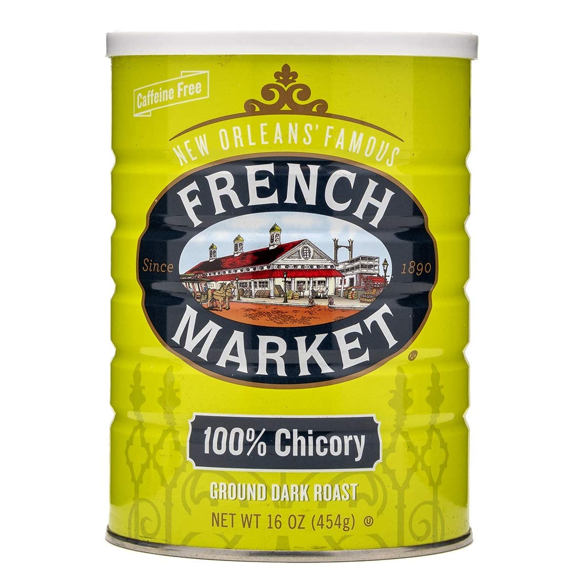 French Market 100% Pure Ground Dark Roast Chicory Energy Blend Free 16Oz Can (Pack Of 1)