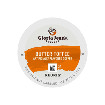 Gloria Jean'S Coffees Butter Toffee, Single-Serve Keurig K-Cup Pods, Flavored Medium Roast Coffee, 72 Count
