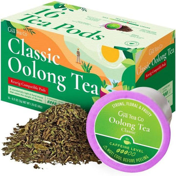 Gya Tea Co Classic Oolong Tea K Cups For Keurig - Mildly Caffeinated Smooth Tea K Cups - Start The Day With Tea Pods For Keurig