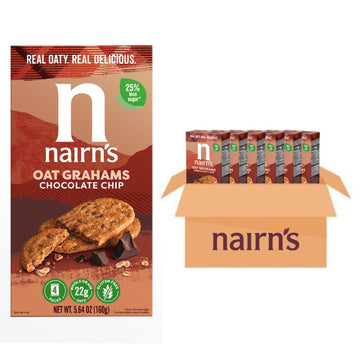 Nairn'S Gluten Free Chocolate Chip Oat Grahams, 5.64Oz Pack Of 6