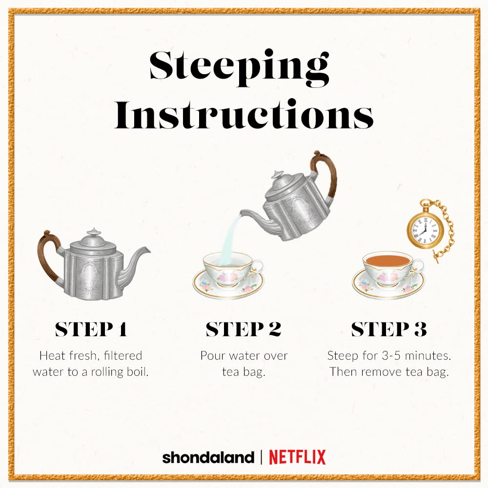 The Republic Of Tea - Bridgerton Duke & Dutchess, Honey Breakfast Tea, 36 Tea Bags