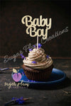 Baby Boy Cupcake Topper SET OF 12