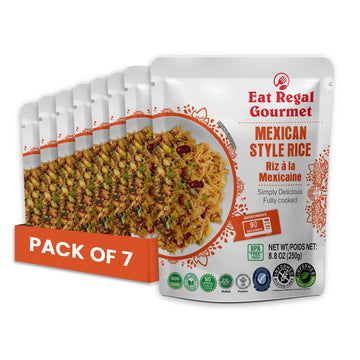 Eat Regal Authentic Mexican Style Rice, Microwavable Pack Of 7, 8.8Oz, Ready In 90 Seconds