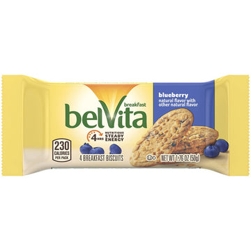 Belvita Breakfast Biscuits, Blueberry, 25 Count, 44 Ounce