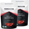 Terrasoul Superfoods Organic Goji Berries, 2 Lbs (2 pack) - Large Size | Chewy Texture | Premium Quality | Lab-Tested