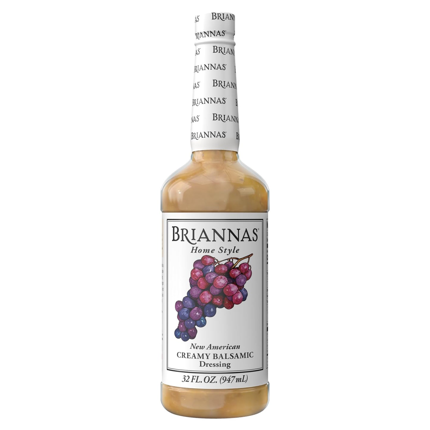 BRIANNAS Creamy Balsamic Dressing - Gluten Free, 32 oz. Bottle