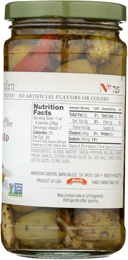 Jeff's Naturals Spicy Italian Olive Antipasto - 12 fl oz