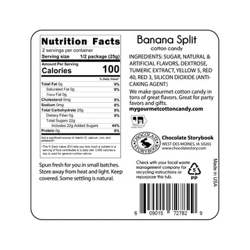 Desserts Cotton Candy (Banana Split)