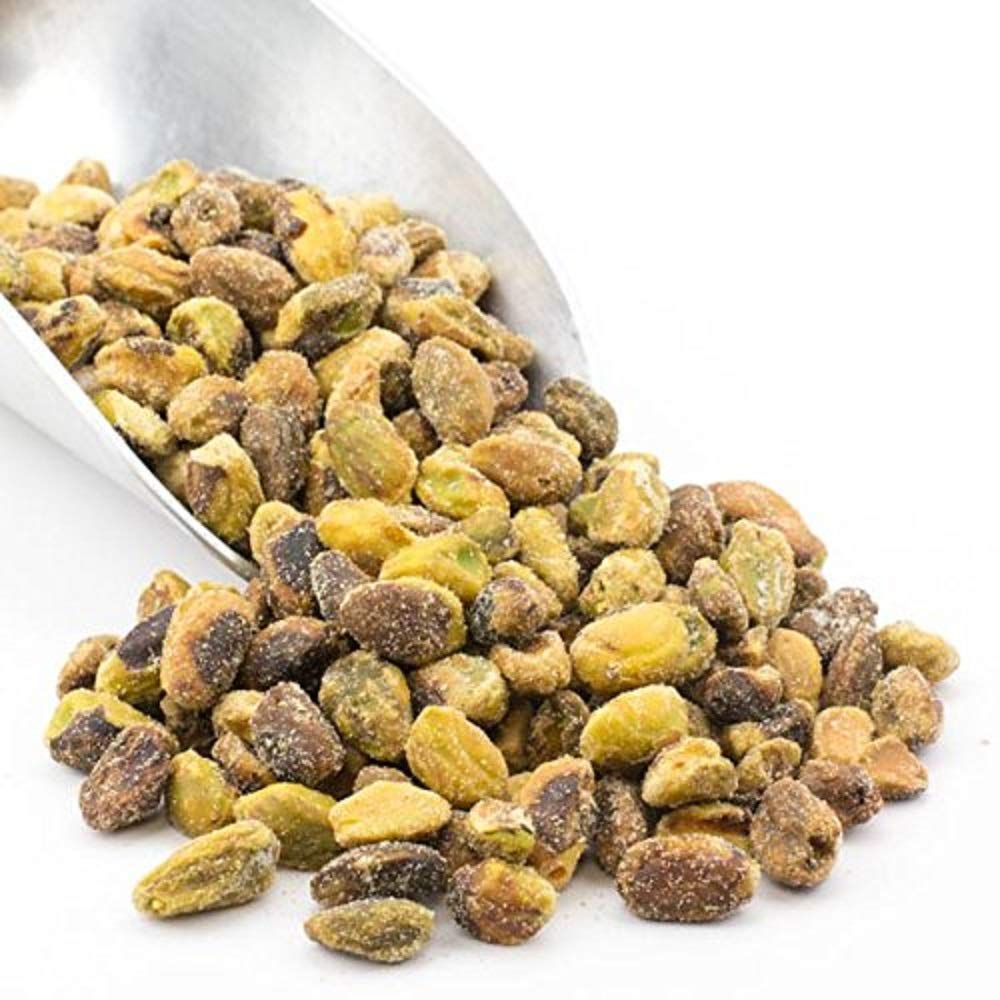 California Pistachio Kernels with Pink Himalayan Salt (1 Lb) Shelled - Oven Roasted to Perfection in Small Batches for Added Fre