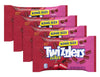 Licorice Candy Nibz - Cherry Flavored 4 x 4.28oz King Size Bags (17.12oz Total) - Chewy Red Bites Low Fat Retro Sweet Snack Kosher Halloween