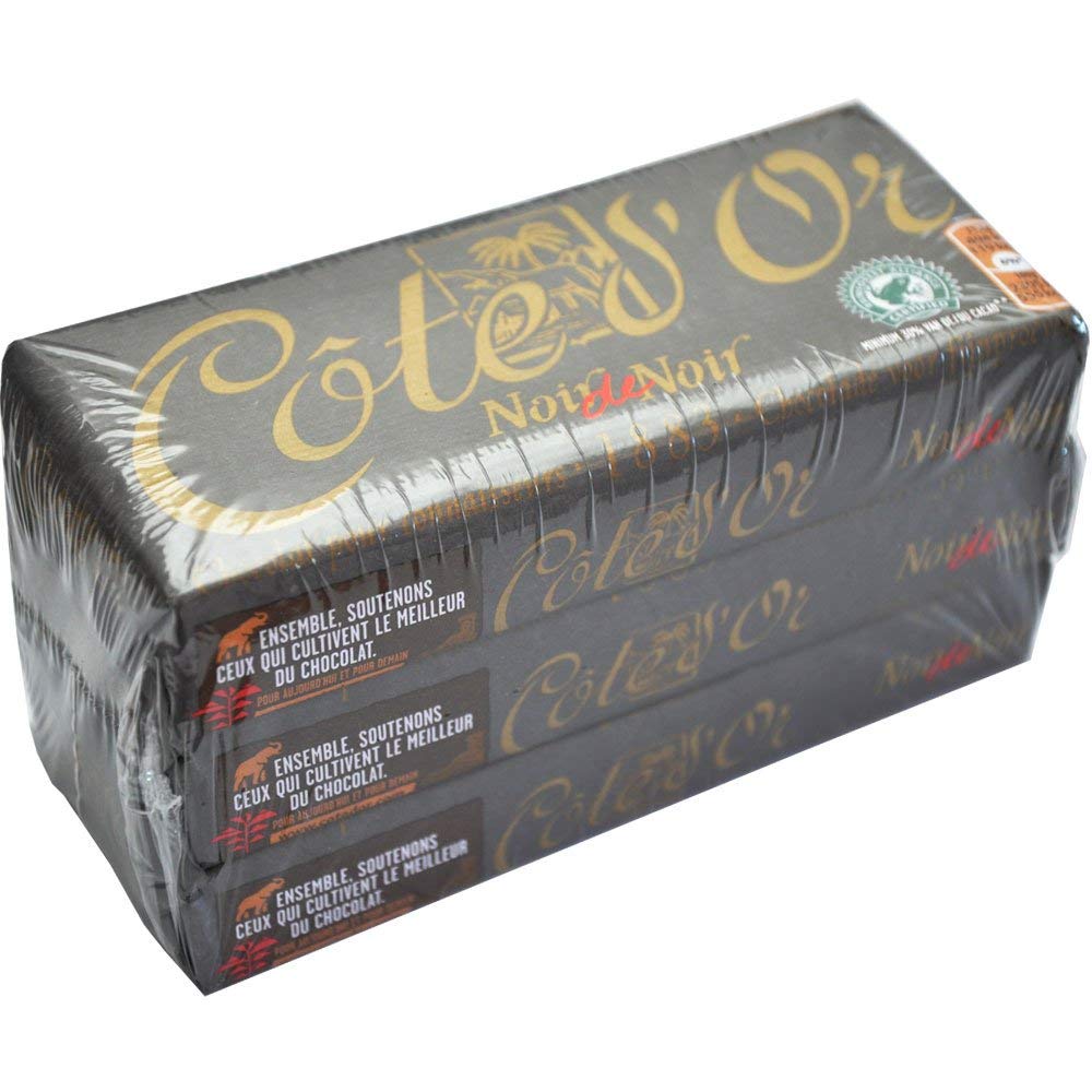 Cote Dor Noir De Noir 1883 Dark Chocolate (150g) 5.3oz Bar (Pack of 3)