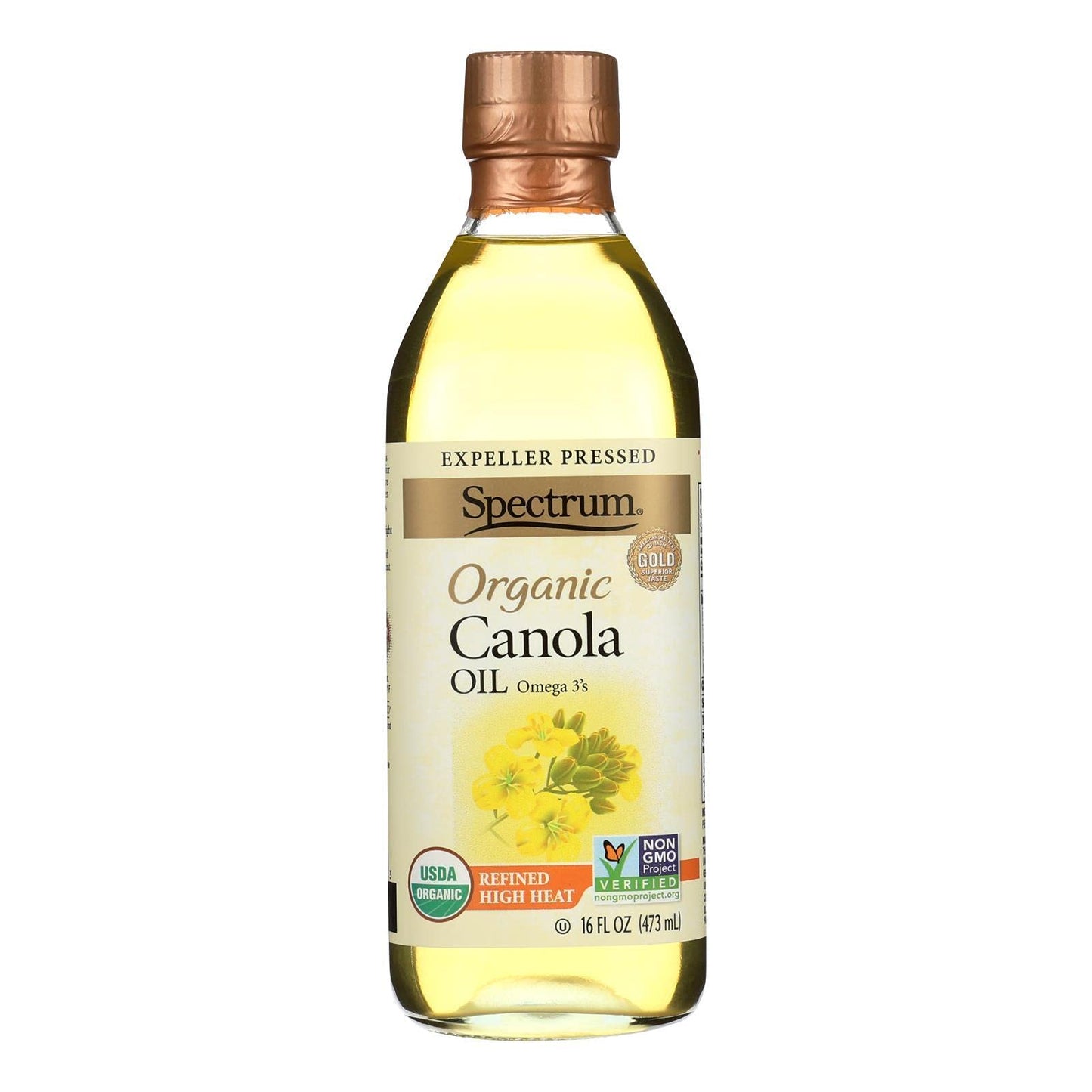 Canola Organic Refined Oil 16 Oz -- 12 Per Case.12