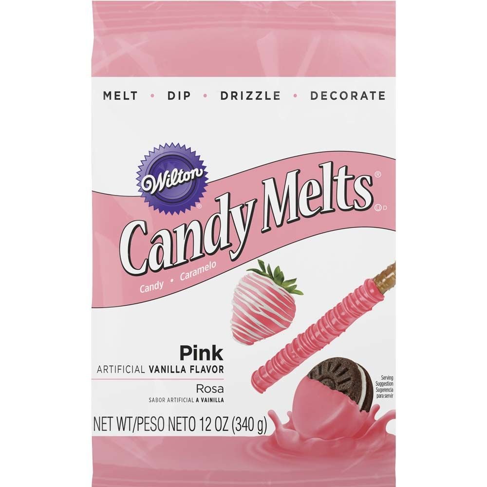 Wilton Pink Candy Melts Candy, 12 Oz