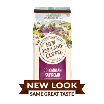 New England Coffee Colombian Supremo Medium Roast Ground Coffee, 11Oz Bag (Pack Of 1)