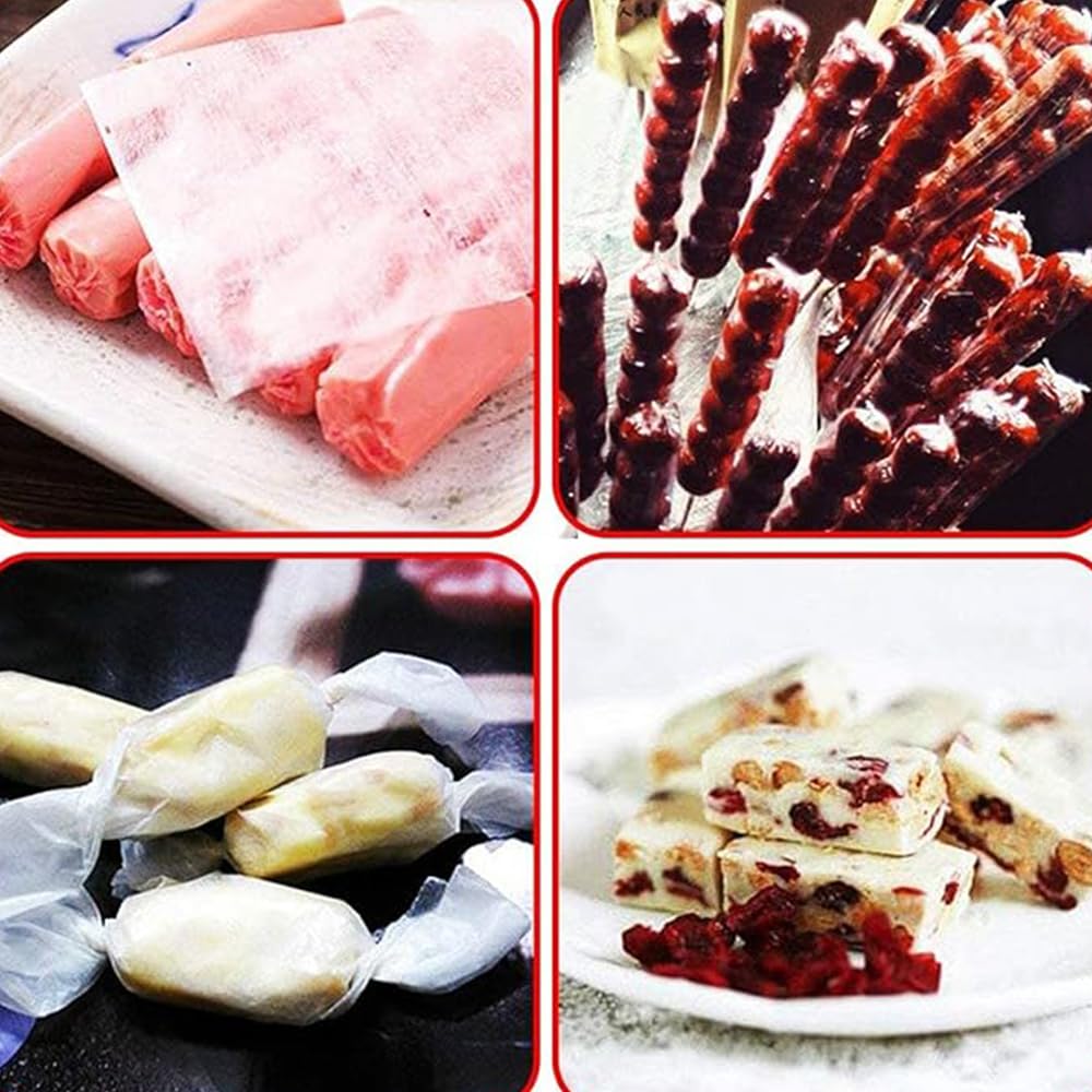 Edible Glutinous Rice Paper 500 Sheets (4.7X4.7) Inches, Candy Chocolate Wrapper.