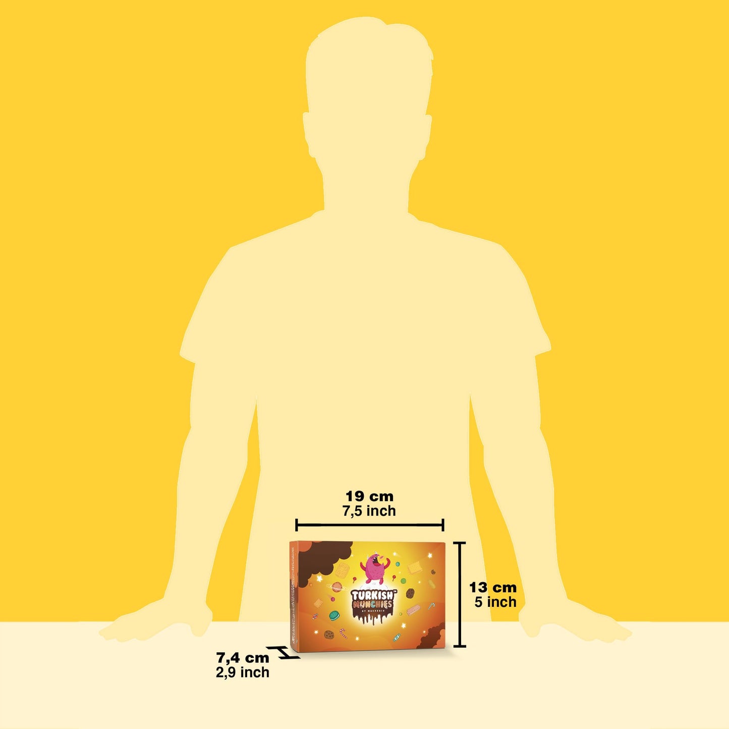 Turkish Munchies Midi International Snack Box | 12 Full-Size + 1 Bonus Snacks | Unique Exotic | Midi Orange