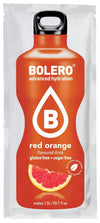 Bolero - Red Orange Flavored Sugar Free And Low Calorie Powdered Drink Mix Makes 1/2 Gallon For Strong Flavor Or 1 Gallon For Mild Flavor 12 Large Sachets - EuropeS Favorite Drink Mix