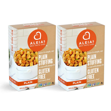 Aleia'S Best. Taste. Ever. Plain Stuffing Mix - 10Oz / 2 Pack – Authentic Taste, Classic Stuffing For Gluten Free Recipes, Certified Gluten Free, Non-Gmo, Corn Free, Soy Free, Dairy Free, Low Sodium
