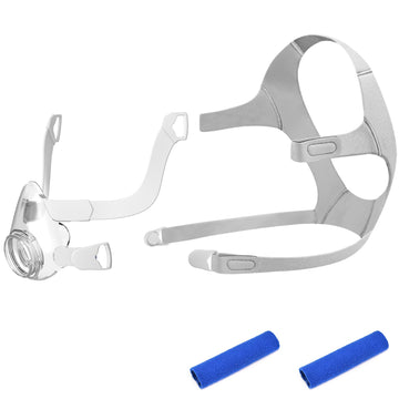Replacement Frame Kit For Airfit F20, Include 1Pcs Frame & 1Pcs Headgear & 1Pair Clips & 2Pcs Strap Covers(No Elbow), Great Valu