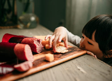 Dan the Sausageman Gourmet Meat & Cheese Gift Box – 8-Piece Set with Summer Sausages, Salmon, ers, and Mustard