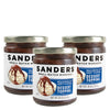 Sanders Milk Chocolate Hot Fudge Topping 10oz Jar (3-Pack) - Premium Ice Cream Topping, Gluten-Free Chocolate Sauce - Perfect fo